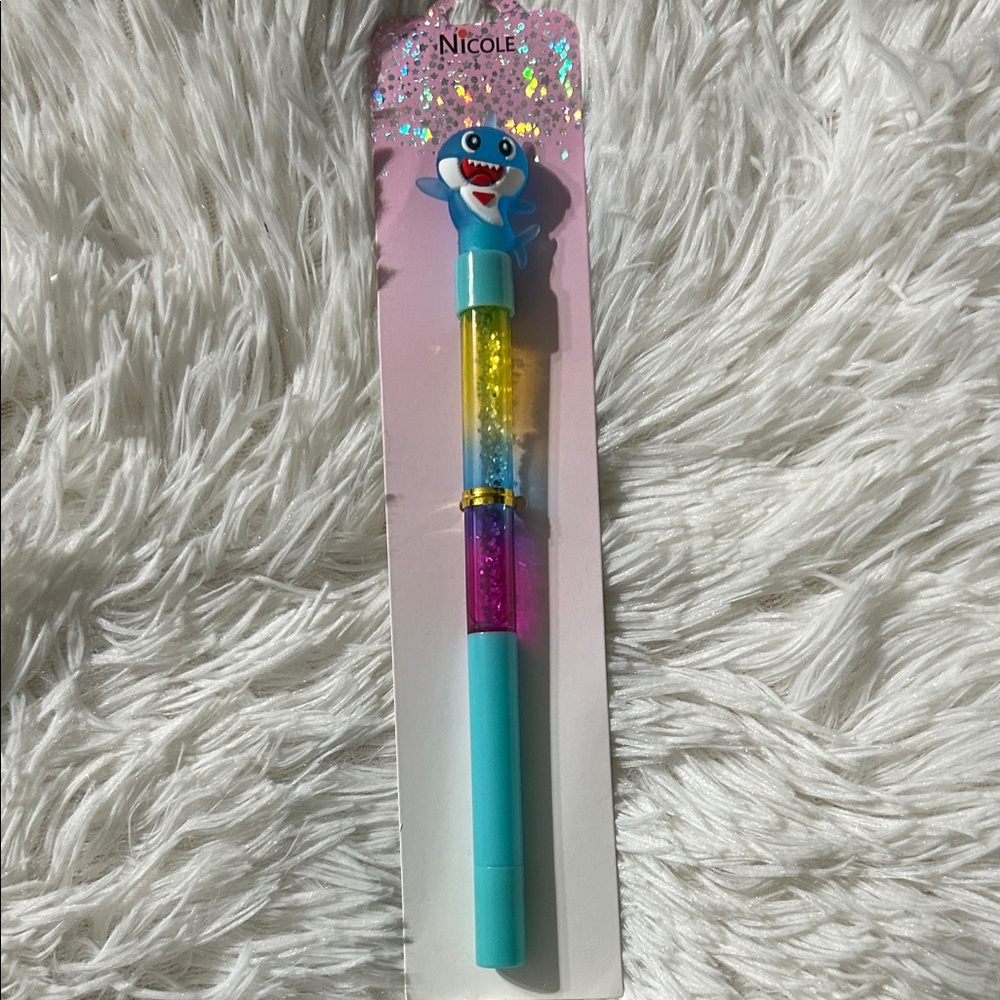 Nicole Colorful Shark Kids Pen